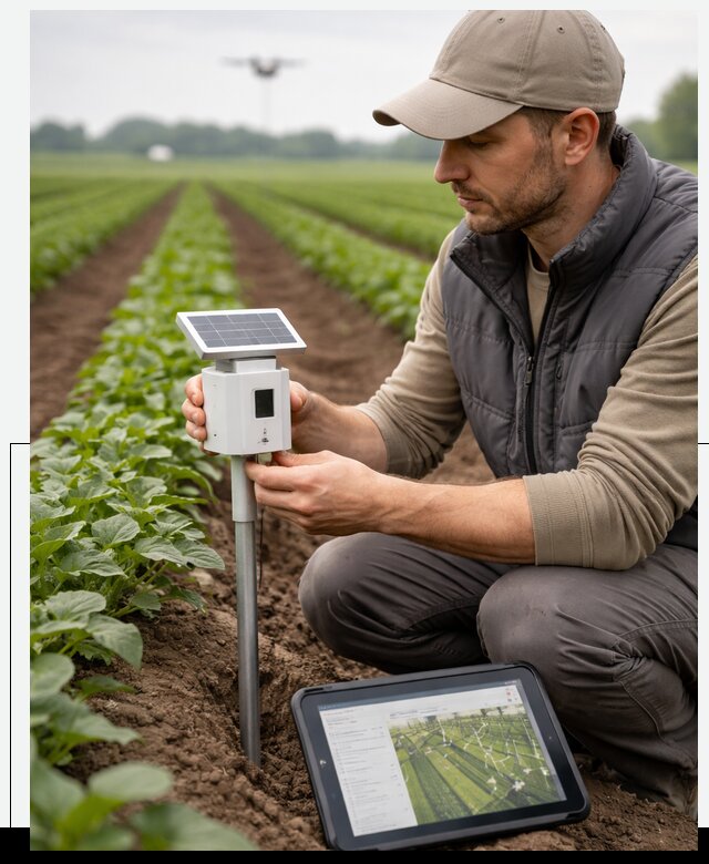 IoT мониторинг сельскохозяйственных полей и контроля в Уссурийске