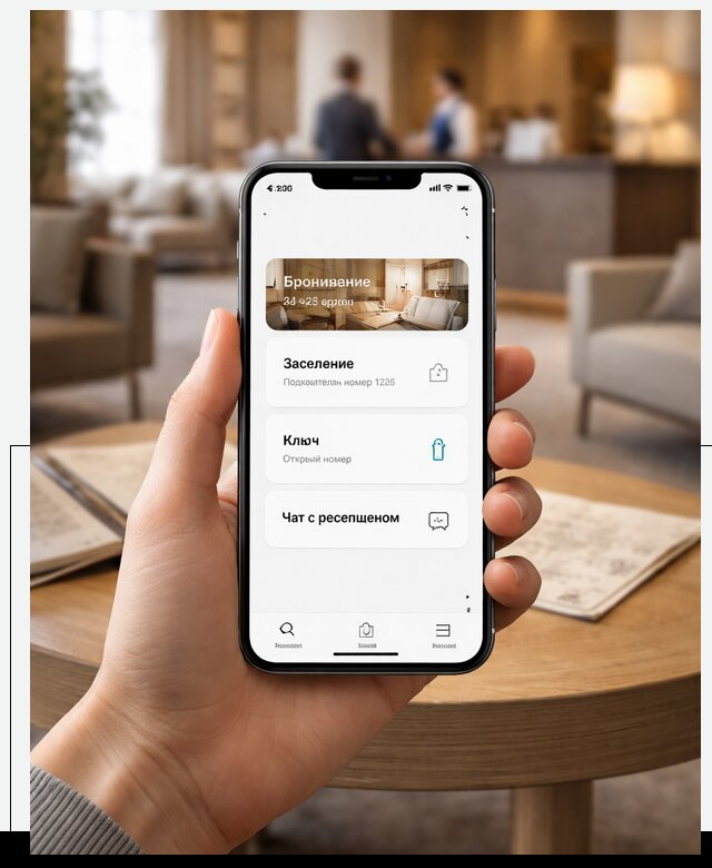 Мобильное приложение для гостей отеля в Уссурийске, управление сервисом